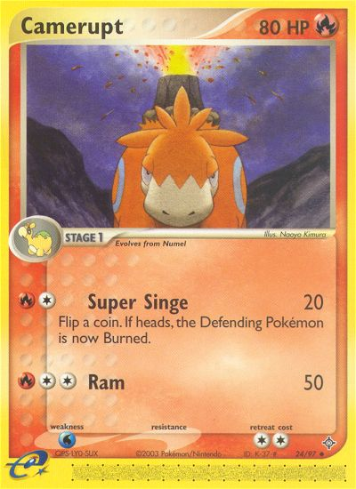 Camerupt (24/97) [EX: Dragon] | Jomio and Rueliete's Cards and Comics