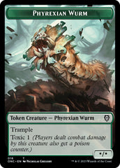 Phyrexian Wurm // Phyrexian Insect Double-Sided Token [Phyrexia: All Will Be One Commander Tokens] | Jomio and Rueliete's Cards and Comics
