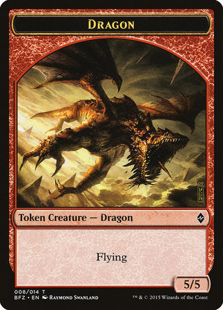 Dragon Token [Battle for Zendikar Tokens] | Jomio and Rueliete's Cards and Comics