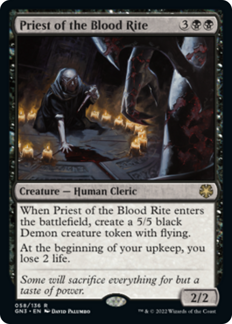 Priest of the Blood Rite [Game Night: Free-for-All] | Jomio and Rueliete's Cards and Comics