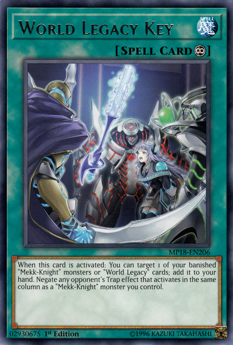 World Legacy Key [MP18-EN206] Rare | Jomio and Rueliete's Cards and Comics