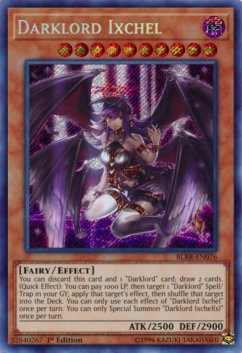 Darklord Ixchel [BLRR-EN076] Secret Rare | Jomio and Rueliete's Cards and Comics