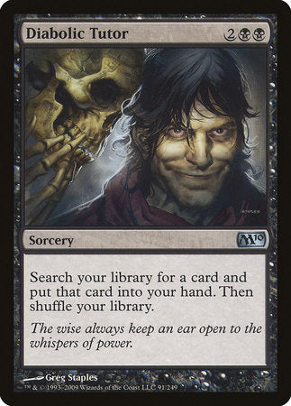 Diabolic Tutor [Magic 2010] | Jomio and Rueliete's Cards and Comics