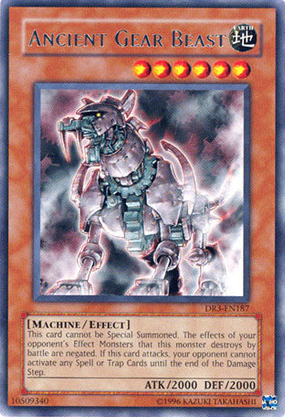 Ancient Gear Beast [DR3-EN187] Rare | Jomio and Rueliete's Cards and Comics