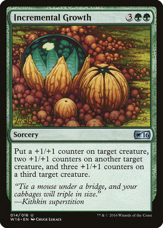 Incremental Growth [Welcome Deck 2016] | Jomio and Rueliete's Cards and Comics
