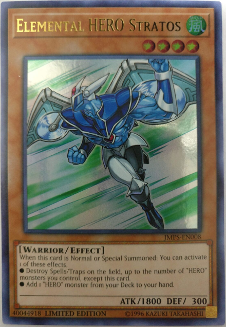Elemental HERO Stratos [JMPS-EN008] Ultra Rare | Jomio and Rueliete's Cards and Comics