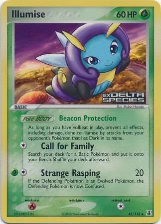 Illumise (45/113) (Stamped) [EX: Delta Species] | Jomio and Rueliete's Cards and Comics