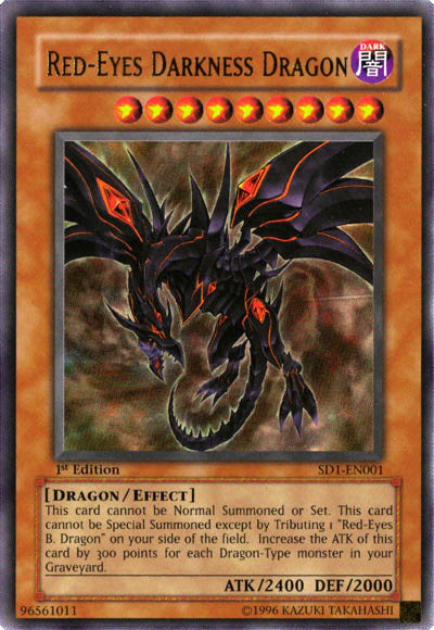Red-Eyes Darkness Dragon [SD1-EN001] Ultra Rare | Jomio and Rueliete's Cards and Comics