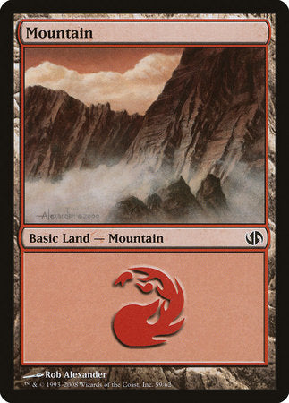 Mountain (59) [Duel Decks: Jace vs. Chandra] | Jomio and Rueliete's Cards and Comics