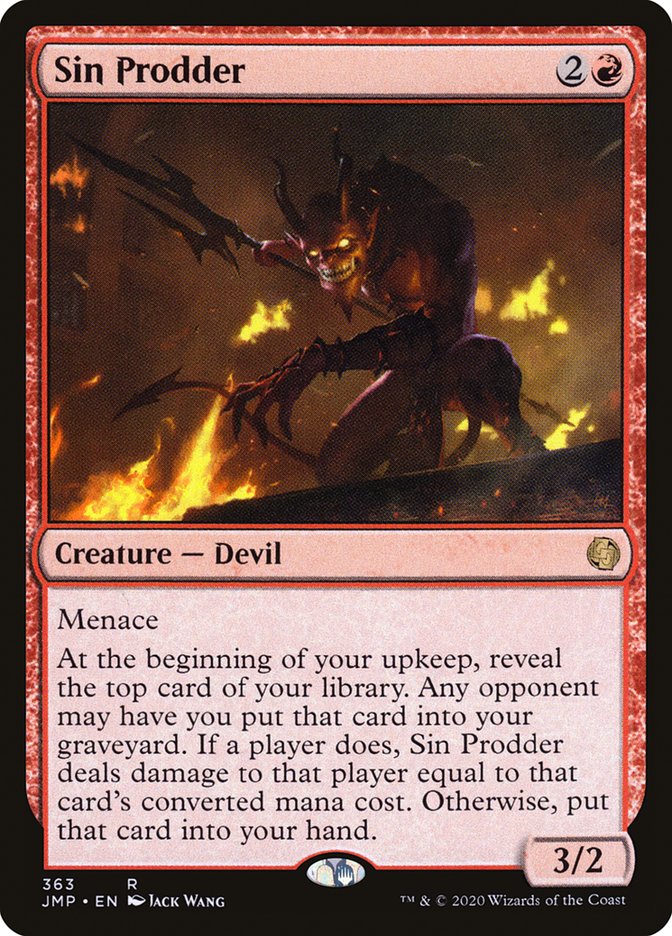 Sin Prodder [Jumpstart] | Jomio and Rueliete's Cards and Comics