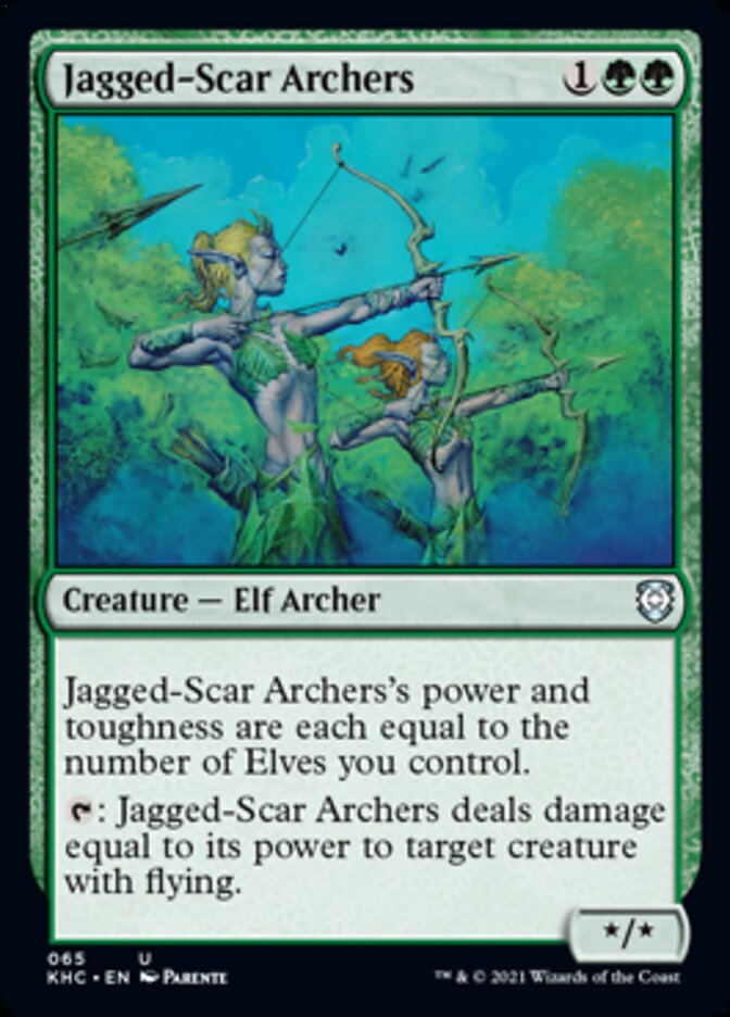 Jagged-Scar Archers [Kaldheim Commander] | Jomio and Rueliete's Cards and Comics