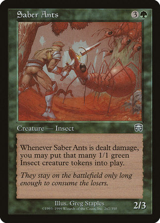 Saber Ants [Mercadian Masques] | Jomio and Rueliete's Cards and Comics