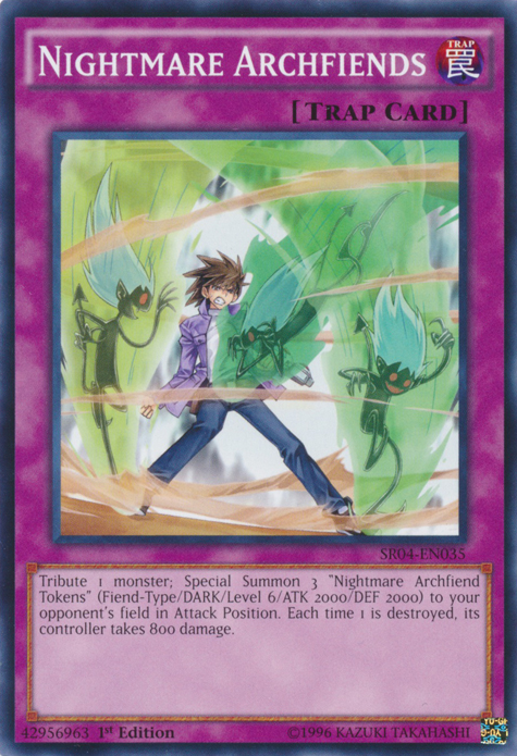 Nightmare Archfiends [SR04-EN035] Common | Jomio and Rueliete's Cards and Comics