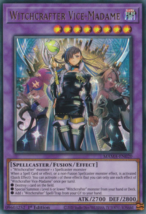 Witchcrafter Vice-Madame [MAMA-EN020] Ultra Rare | Jomio and Rueliete's Cards and Comics