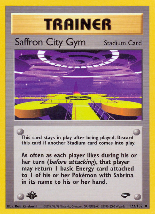 Saffron City Gym (122/132) [Gym Challenge 1st Edition] | Jomio and Rueliete's Cards and Comics