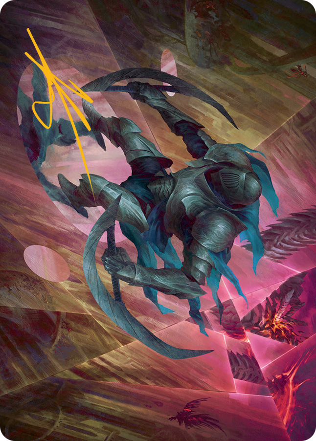Xerex Strobe-Knight Art Card (Gold-Stamped Signature) [March of the Machine Art Series] | Jomio and Rueliete's Cards and Comics