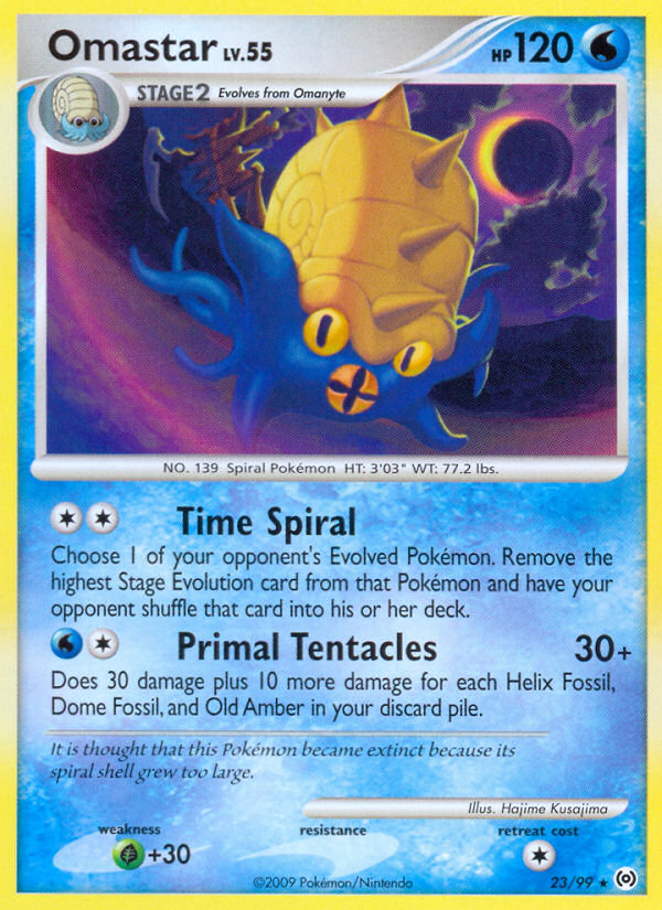 Omastar (23/99) [Platinum: Arceus] | Jomio and Rueliete's Cards and Comics