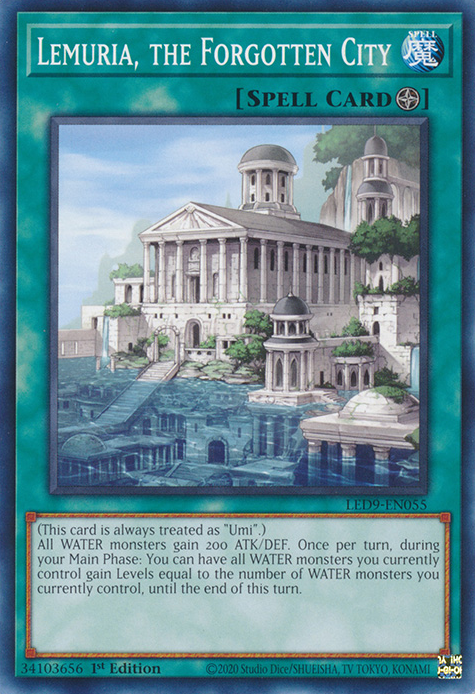 Lemuria, the Forgotten City [LED9-EN055] Common | Jomio and Rueliete's Cards and Comics