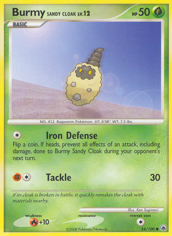 Burmy Sandy Cloak (54/100) [Diamond & Pearl: Majestic Dawn] | Jomio and Rueliete's Cards and Comics