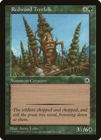 Redwood Treefolk [Portal] | Jomio and Rueliete's Cards and Comics
