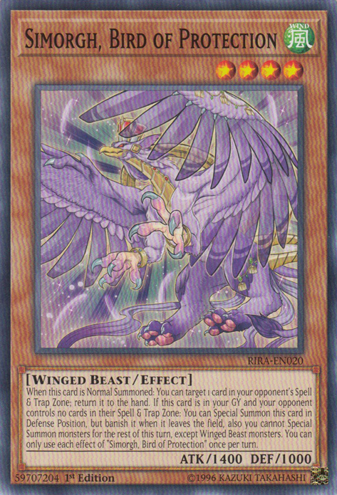 Simorgh, Bird of Protection [RIRA-EN020] Common | Jomio and Rueliete's Cards and Comics