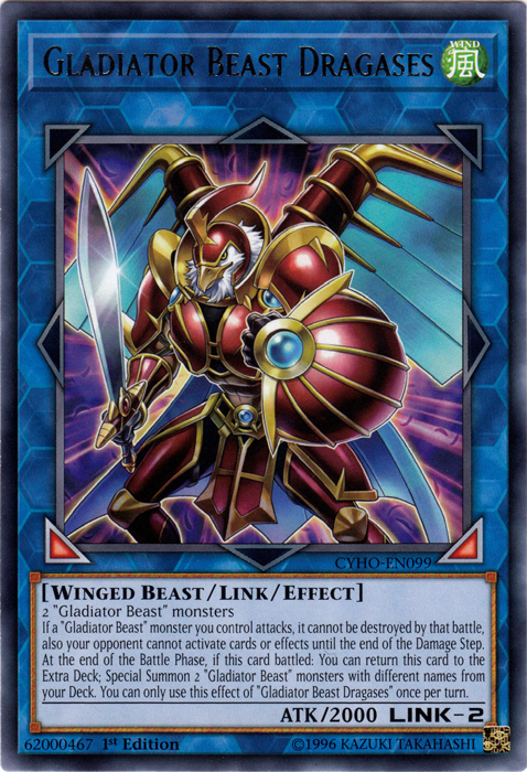 Gladiator Beast Dragases [CYHO-EN099] Rare | Jomio and Rueliete's Cards and Comics