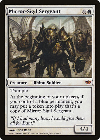 Mirror-Sigil Sergeant [Conflux] | Jomio and Rueliete's Cards and Comics