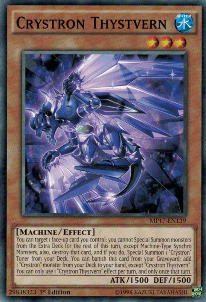 Crystron Thystvern [MP17-EN139] Common | Jomio and Rueliete's Cards and Comics