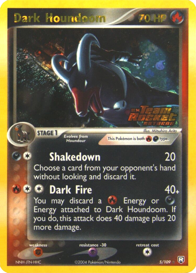 Dark Houndoom (5/109) (Stamped) [EX: Team Rocket Returns] | Jomio and Rueliete's Cards and Comics