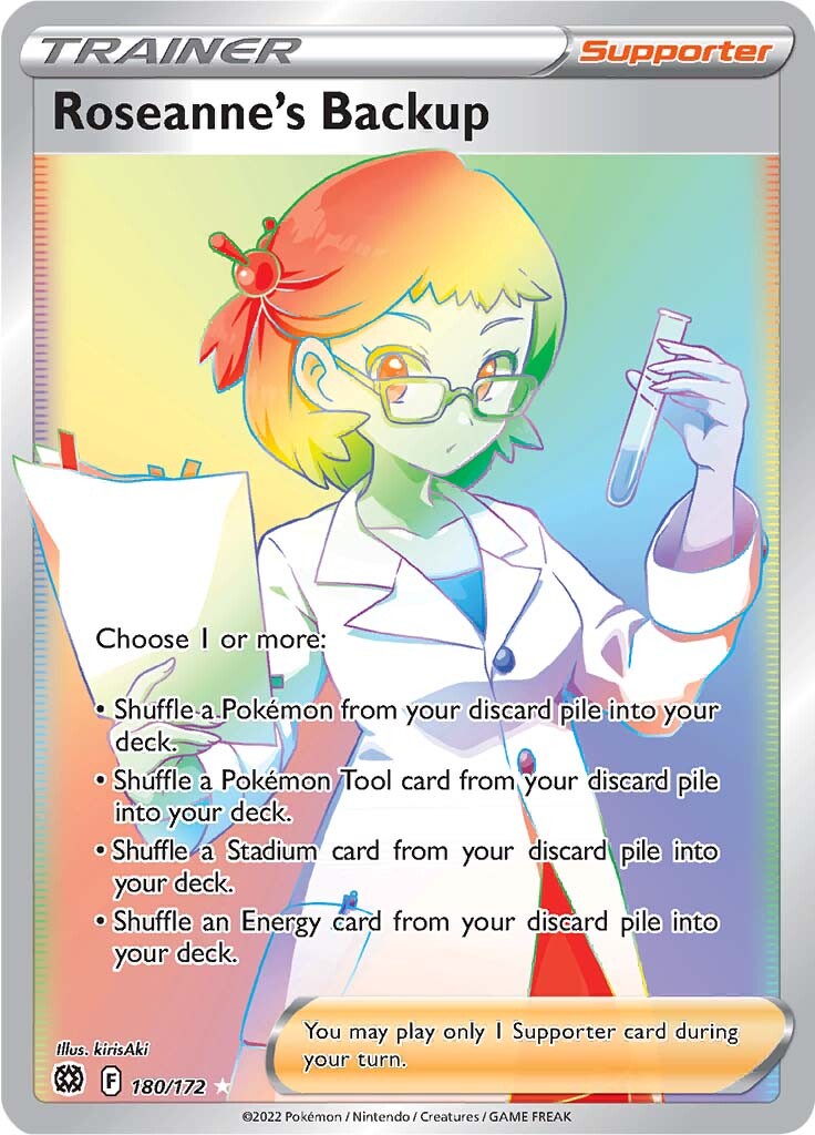 Roseanne's Backup (180/172) [Sword & Shield: Brilliant Stars] | Jomio and Rueliete's Cards and Comics