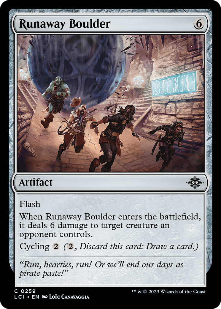 Runaway Boulder [The Lost Caverns of Ixalan] | Jomio and Rueliete's Cards and Comics