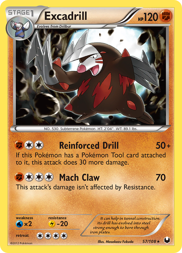 Excadrill (57/108) [Black & White: Dark Explorers] | Jomio and Rueliete's Cards and Comics