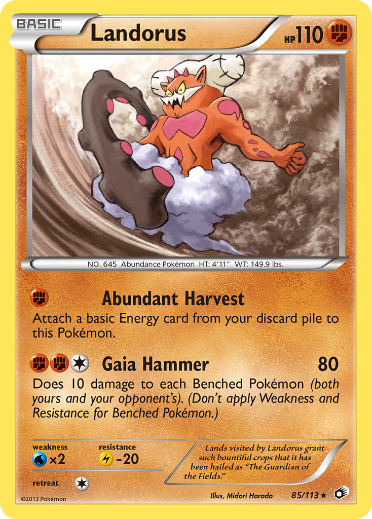 Landorus (85/113) [Black & White: Legendary Treasures] | Jomio and Rueliete's Cards and Comics