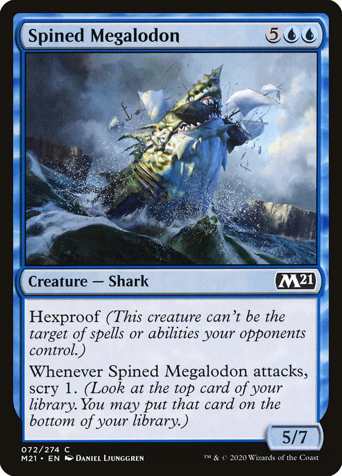 Spined Megalodon [Core Set 2021] | Jomio and Rueliete's Cards and Comics
