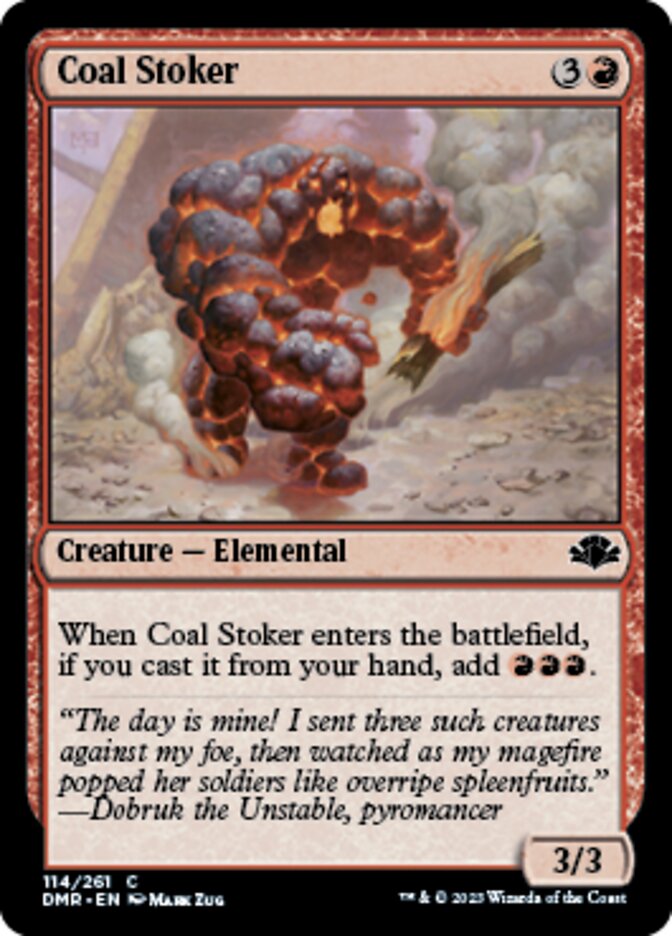 Coal Stoker [Dominaria Remastered] | Jomio and Rueliete's Cards and Comics