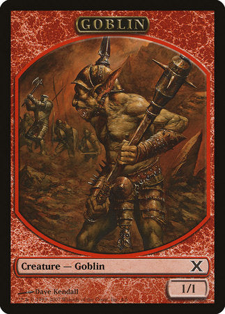 Goblin Token [Tenth Edition Tokens] | Jomio and Rueliete's Cards and Comics