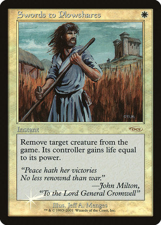 Swords to Plowshares [Friday Night Magic 2001] | Jomio and Rueliete's Cards and Comics