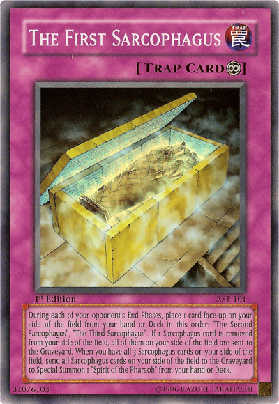The First Sarcophagus [AST-101] Super Rare | Jomio and Rueliete's Cards and Comics