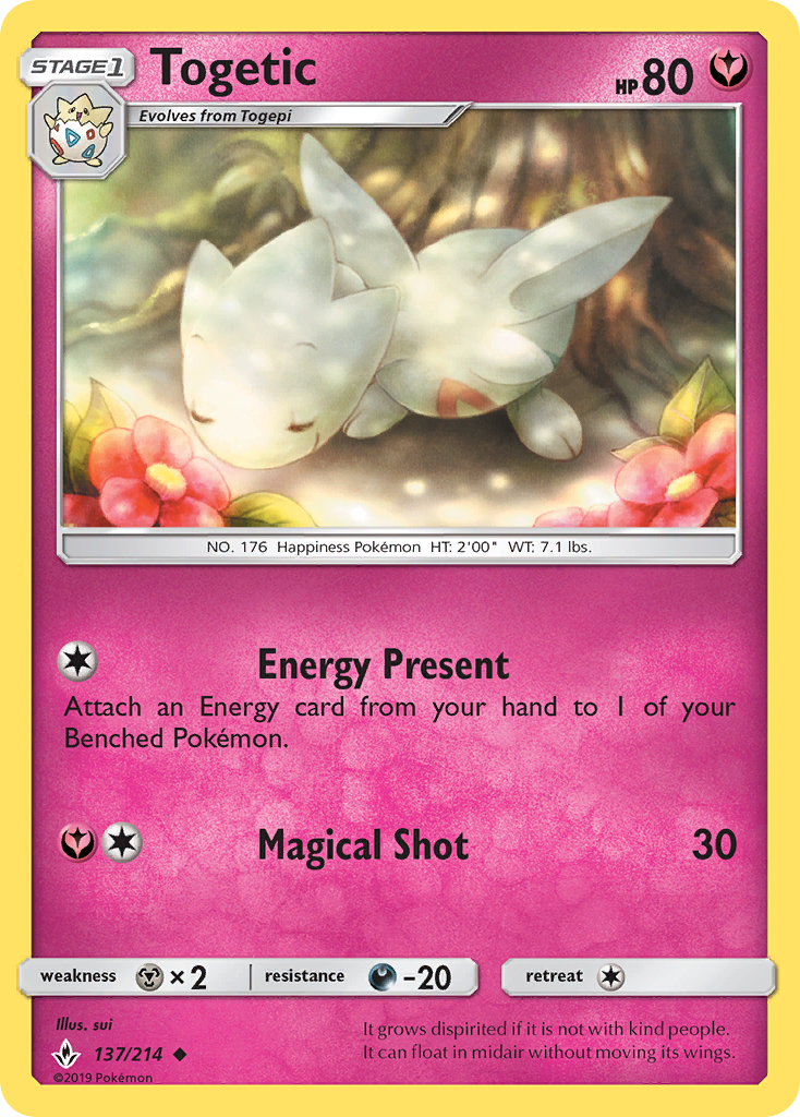 Togetic (137/214) [Sun & Moon: Unbroken Bonds] | Jomio and Rueliete's Cards and Comics