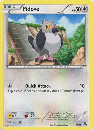 Pidove (14/30) [Black & White: Trainer Kit - Zoroark] | Jomio and Rueliete's Cards and Comics
