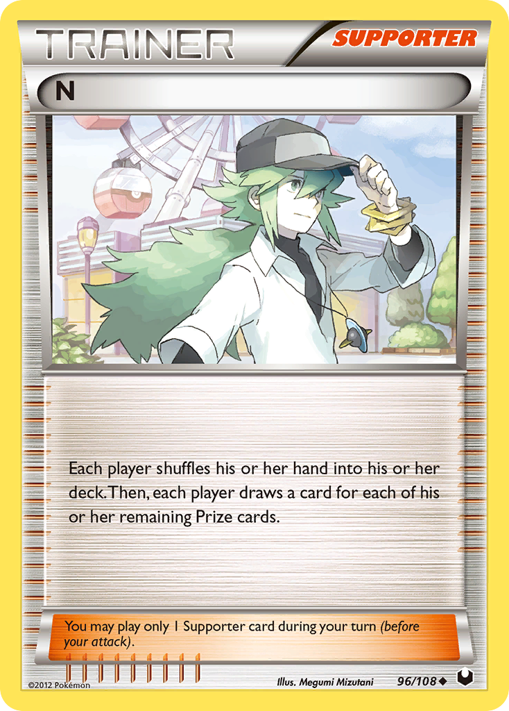 N (96/108) [Black & White: Dark Explorers] | Jomio and Rueliete's Cards and Comics