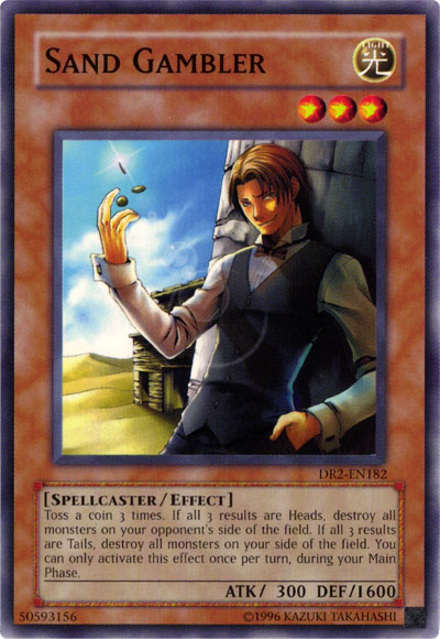 Sand Gambler [DR2-EN182] Common | Jomio and Rueliete's Cards and Comics