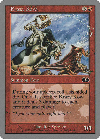 Krazy Kow [Unglued] | Jomio and Rueliete's Cards and Comics