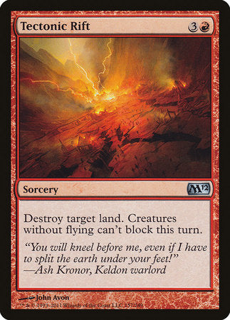 Tectonic Rift [Magic 2012] | Jomio and Rueliete's Cards and Comics