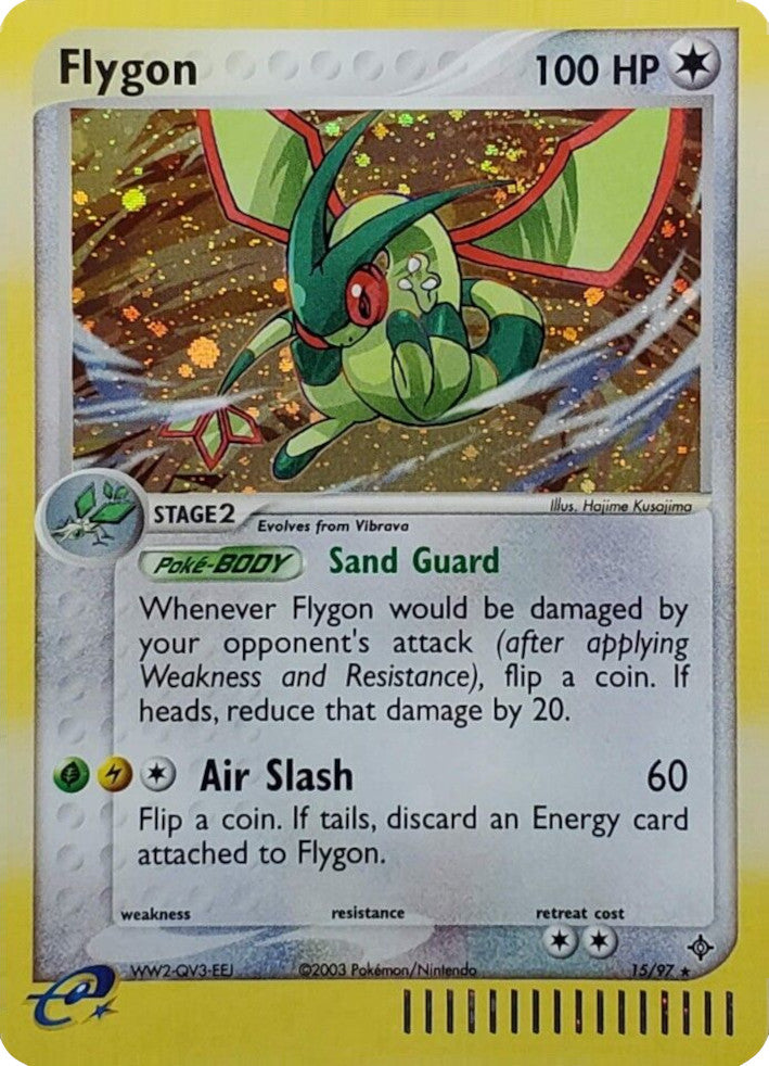Flygon (15/97) (Theme Deck Exclusive) [EX: Dragon] | Jomio and Rueliete's Cards and Comics