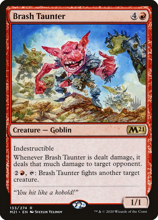 Brash Taunter (Promo Pack) [Core Set 2021 Promos] | Jomio and Rueliete's Cards and Comics