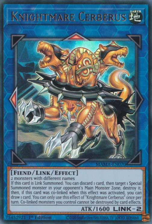 Knightmare Cerberus [MAMA-EN070] Ultra Rare | Jomio and Rueliete's Cards and Comics