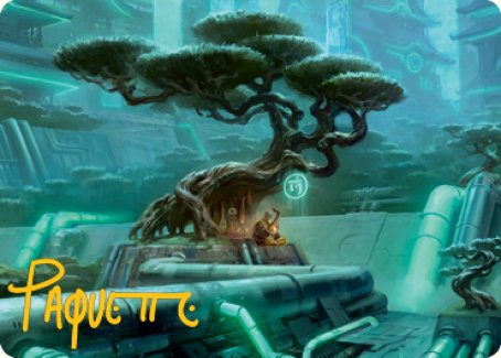 Forest Art Card (Gold-Stamped Signature) [Kamigawa: Neon Dynasty Art Series] | Jomio and Rueliete's Cards and Comics