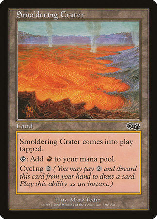 Smoldering Crater [Urza's Saga] | Jomio and Rueliete's Cards and Comics