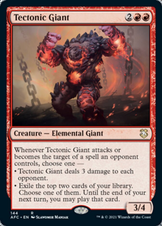 Tectonic Giant [Dungeons & Dragons: Adventures in the Forgotten Realms Commander] | Jomio and Rueliete's Cards and Comics